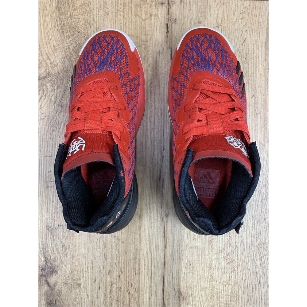 Adidas D.O.N. Issue 4 Spider-Man Red Basketball Sneaker Shoes Size 5 Rare HR1616 - Picture 11 of 13